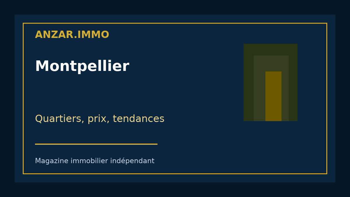 Montpellier — illustration éditoriale Anzar.immo