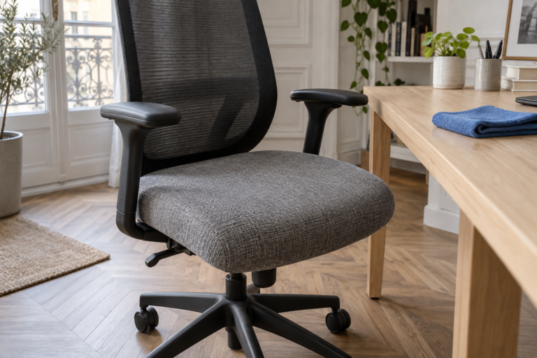 Chaise de bureau en tissu : nettoyer l’assise sans la détremper