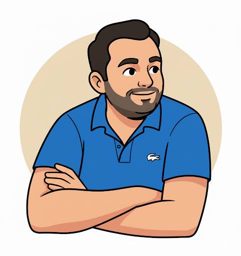 Portrait illustré de Samuel Massinissa NASRI, fondateur d’Anzar.immo